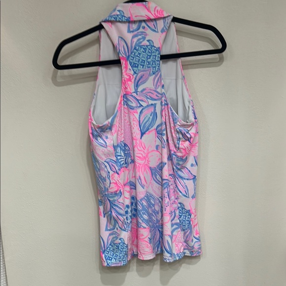 Lilly Pulitzer Pink and Blue Tennis Top and Skirt Set - Picture 4 of 7